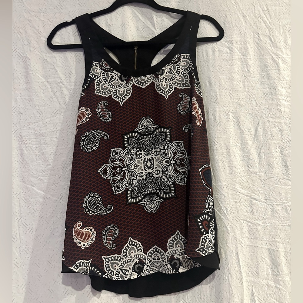 Express Racerback Exposed Zipper Tank